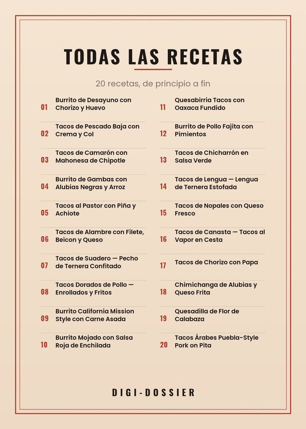 Todas las recetas de este libro