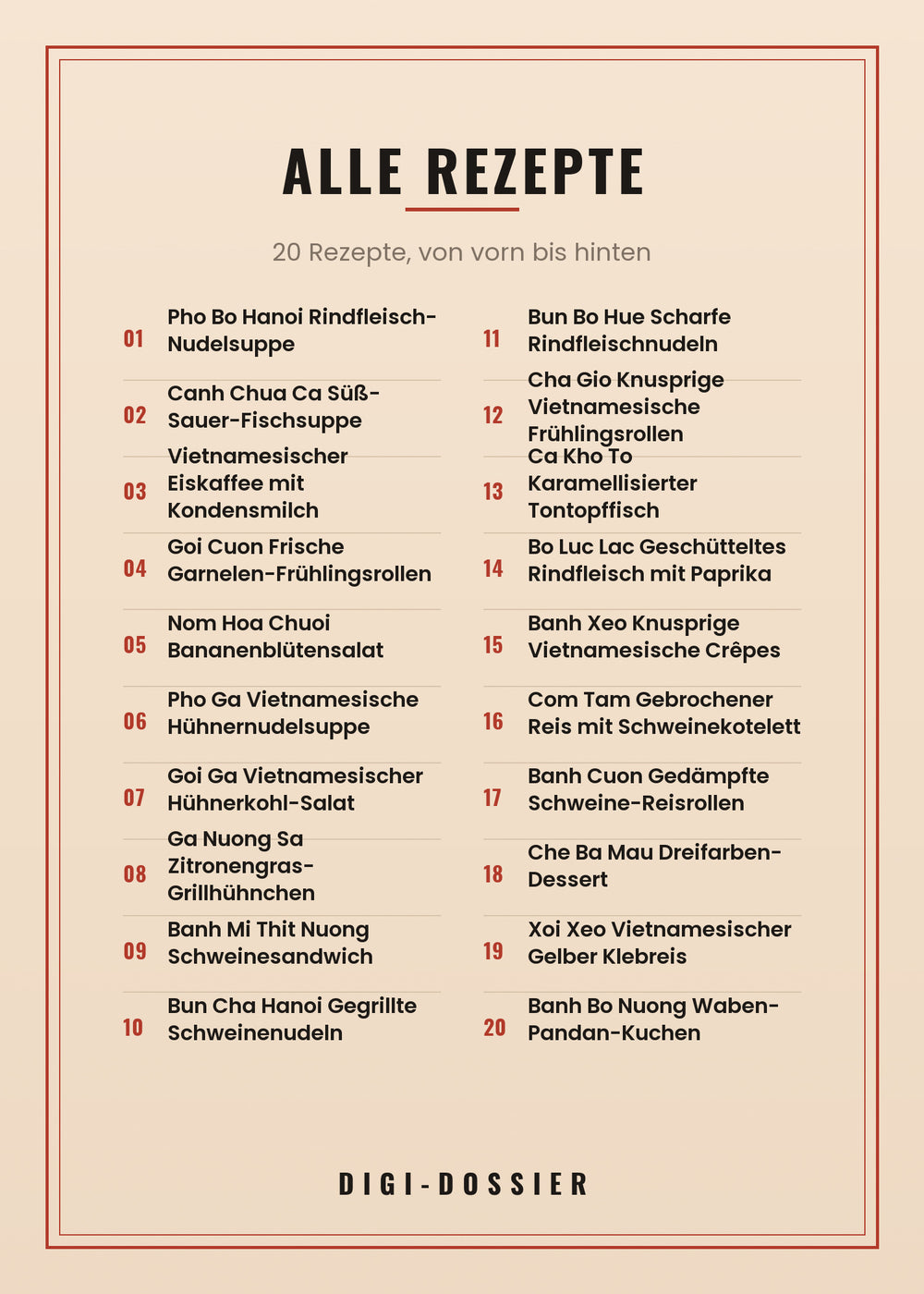Alle Rezepte in diesem Kochbuch