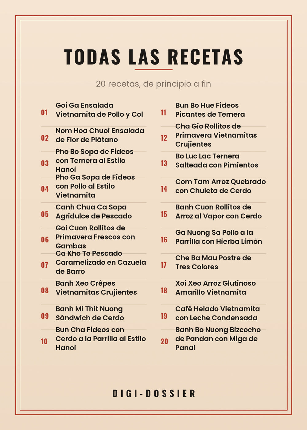 Todas las recetas de este libro