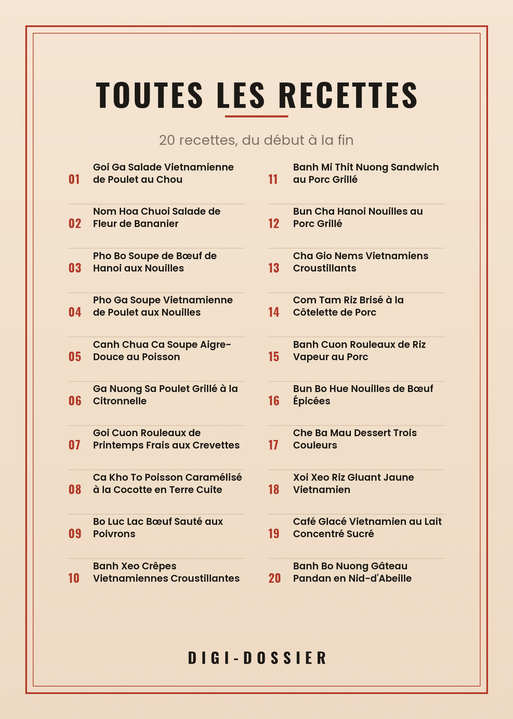 Toutes les recettes de ce livre