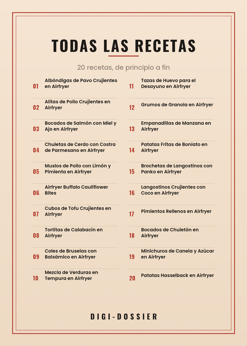 Todas las recetas de este libro