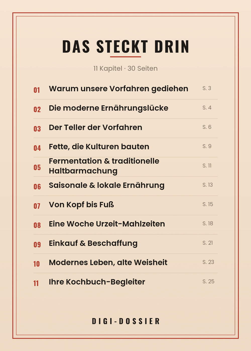 Das steckt drin — alle Kapitel