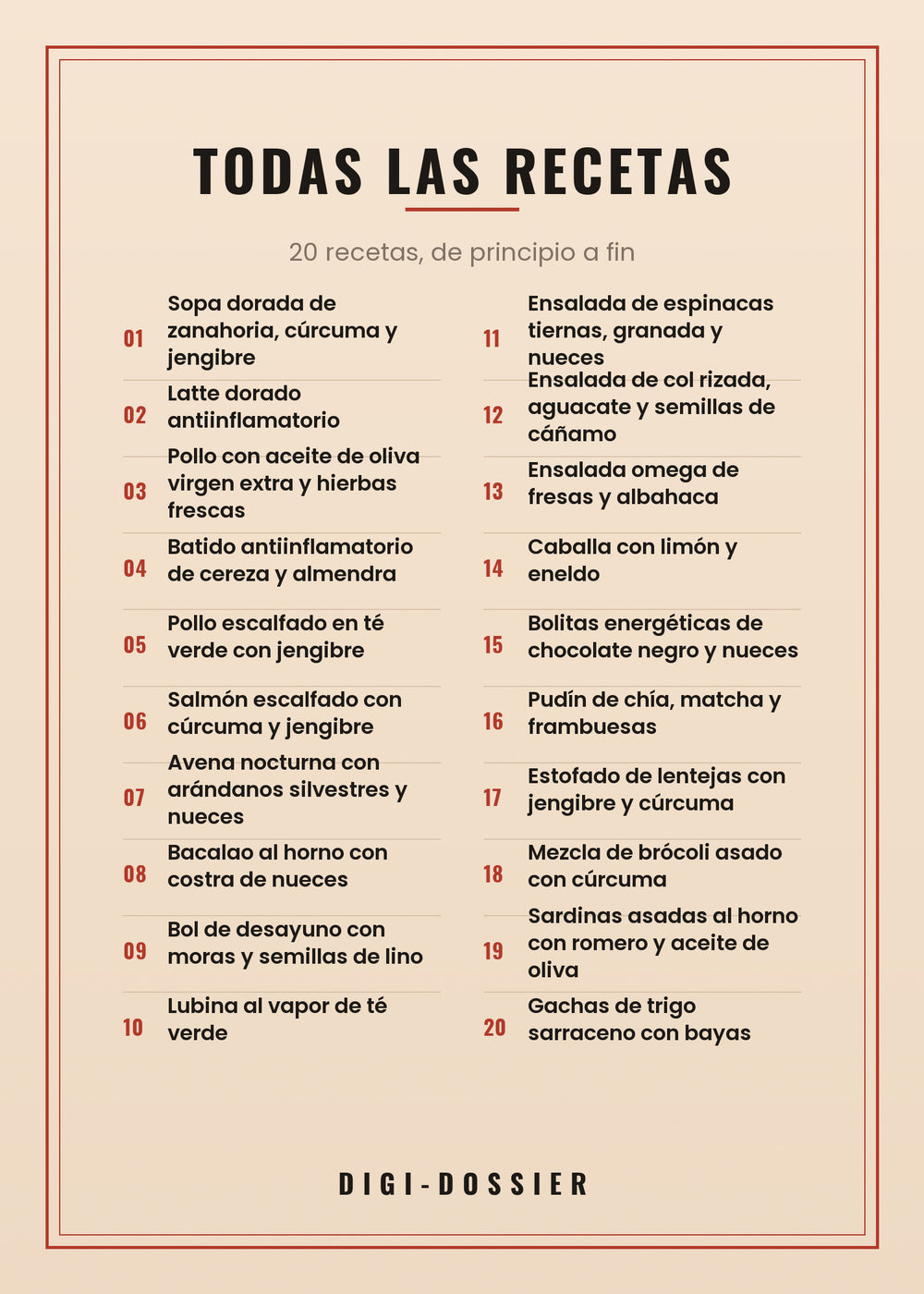 Todas las recetas de este libro