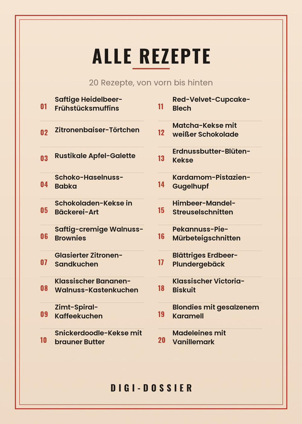 Alle Rezepte in diesem Kochbuch