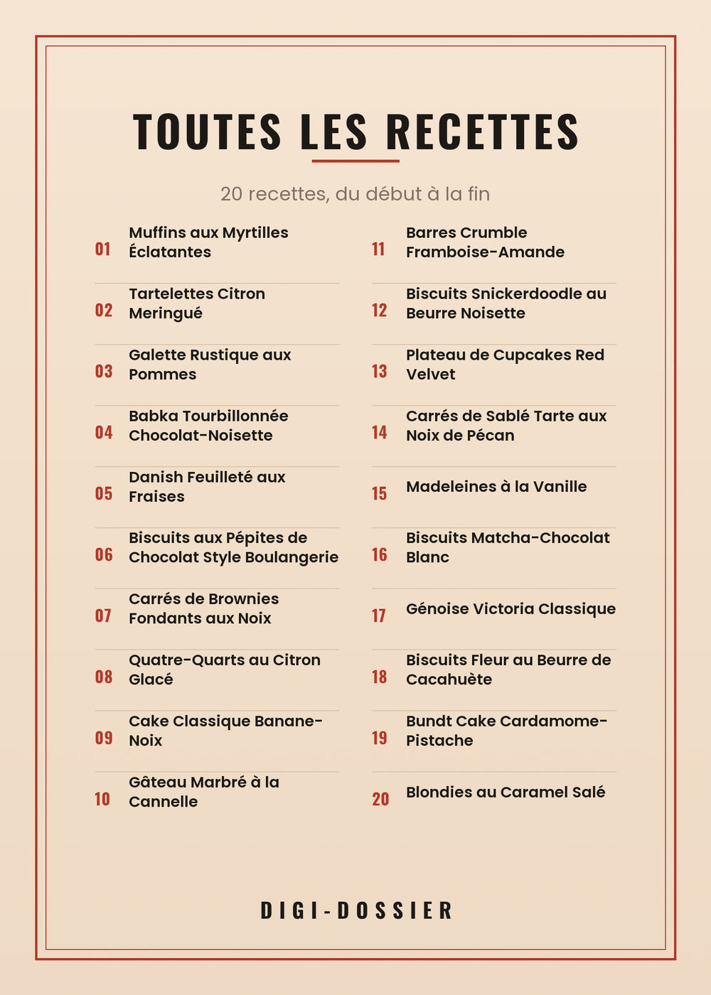 Toutes les recettes de ce livre