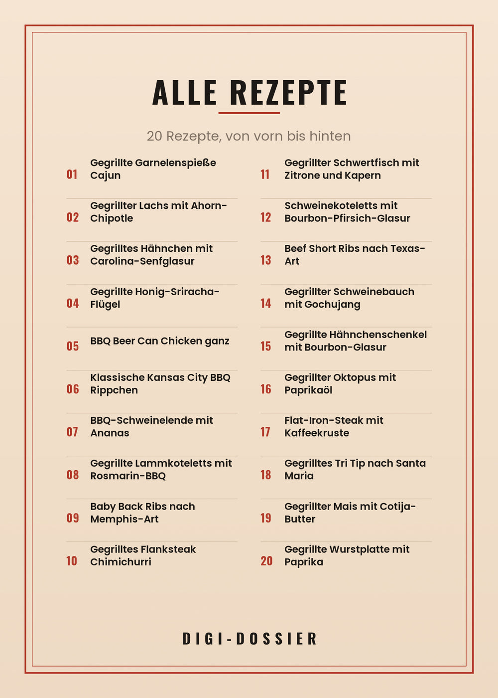 Alle Rezepte in diesem Kochbuch