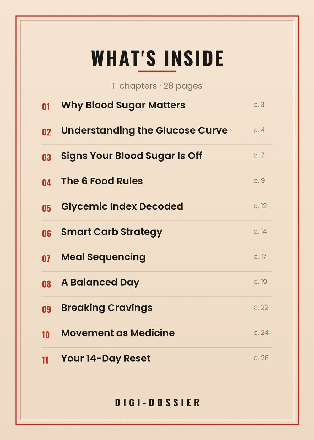 What's inside — every chapter