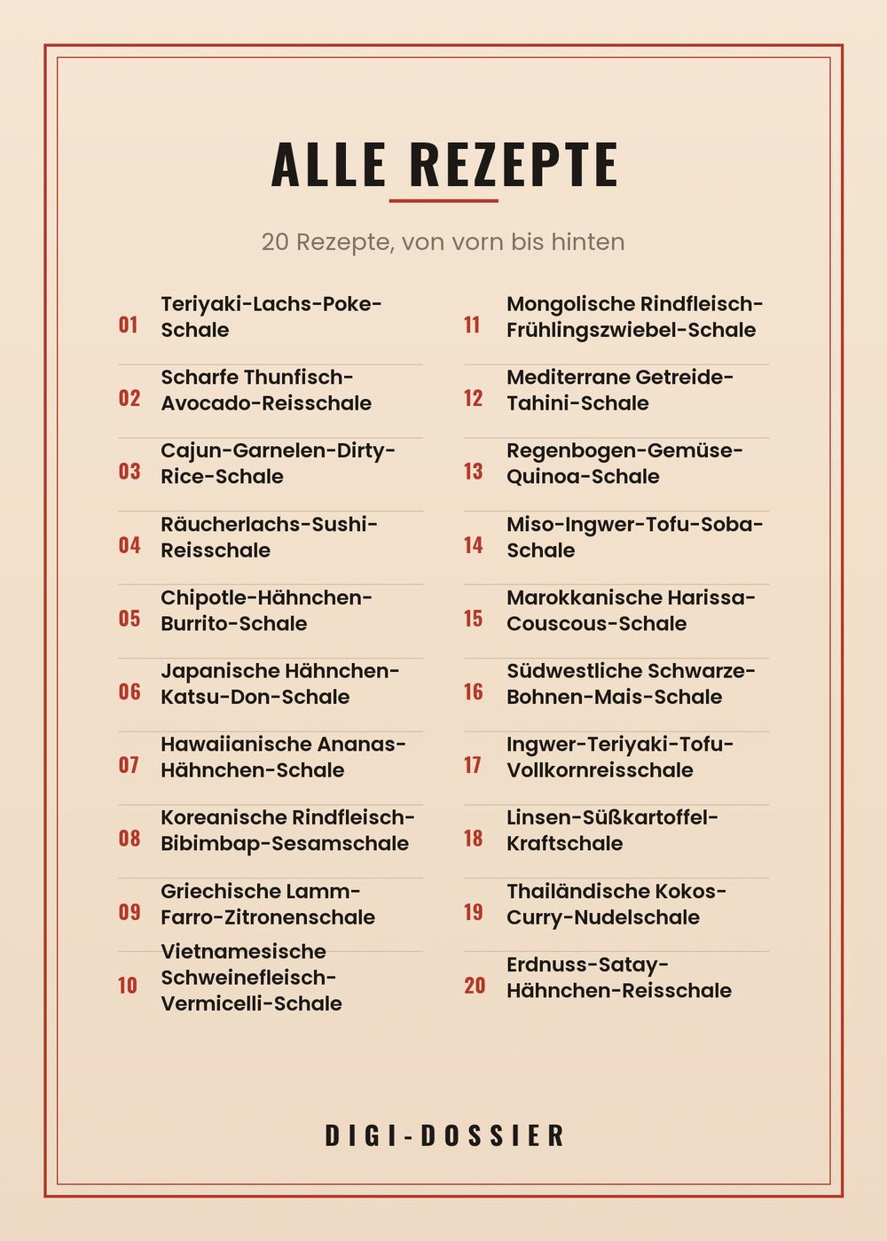Alle Rezepte in diesem Kochbuch