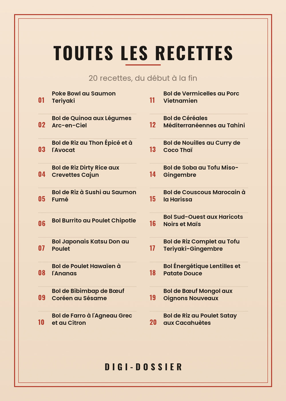 Toutes les recettes de ce livre