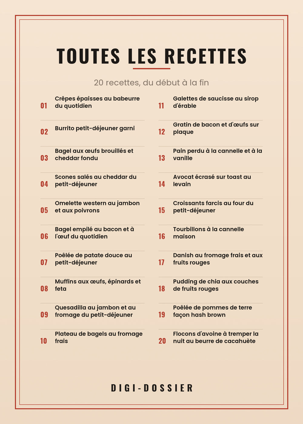 Toutes les recettes de ce livre