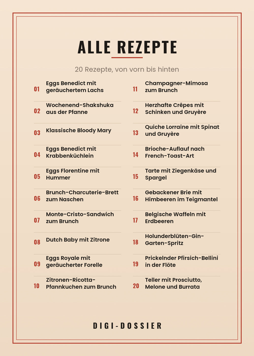Alle Rezepte in diesem Kochbuch