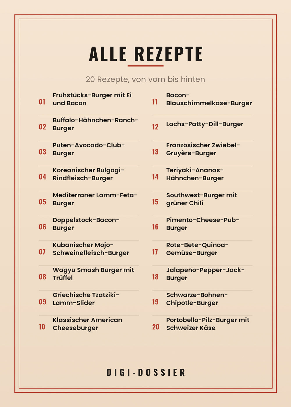 Alle Rezepte in diesem Kochbuch
