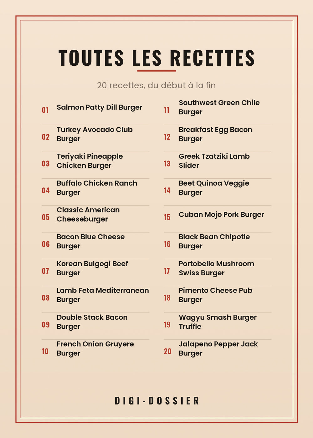 Toutes les recettes de ce livre