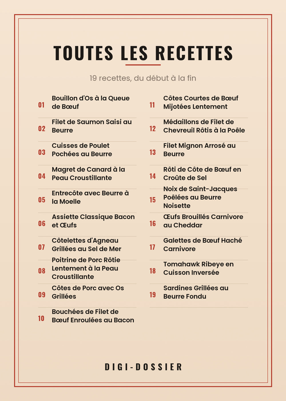 Toutes les recettes de ce livre