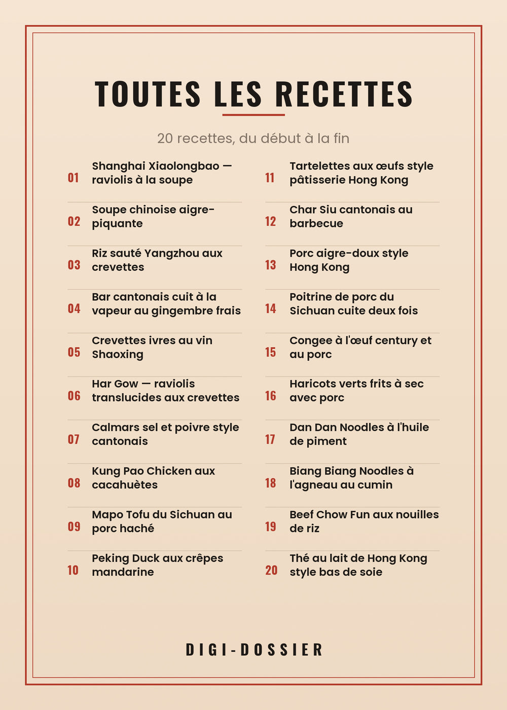 Toutes les recettes de ce livre