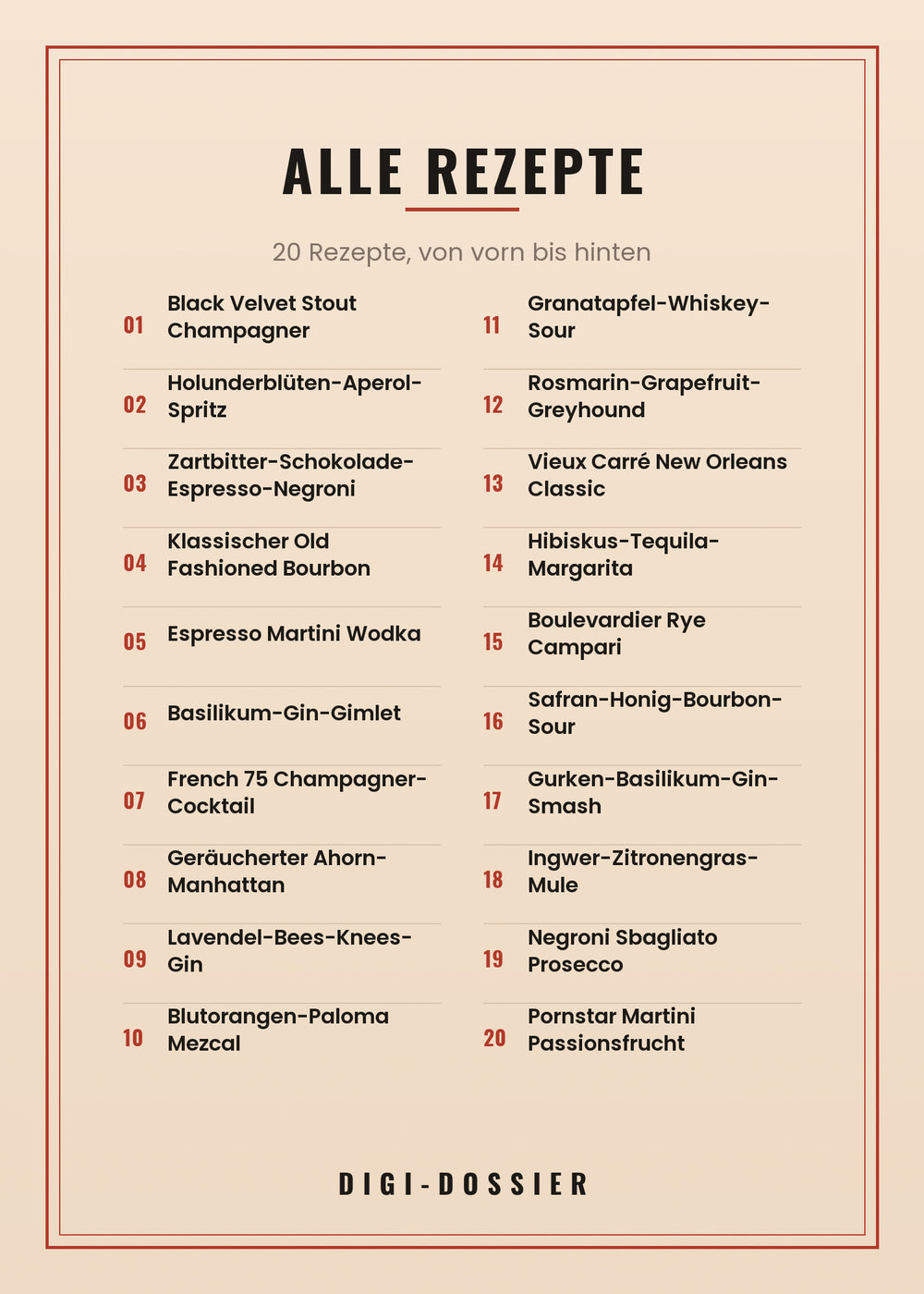 Alle Rezepte in diesem Kochbuch