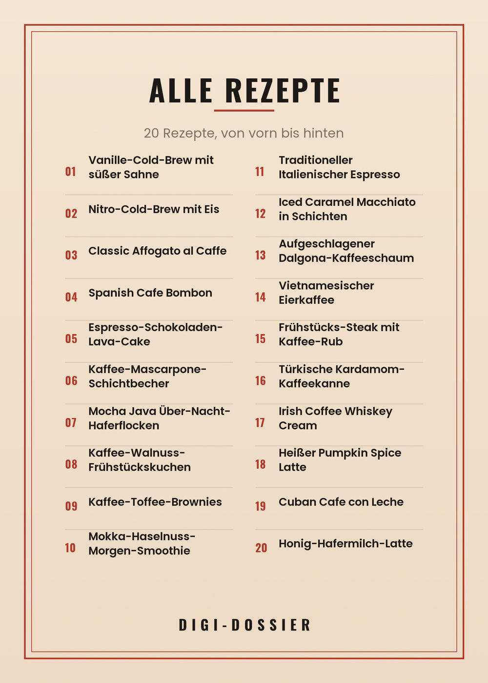 Alle Rezepte in diesem Kochbuch