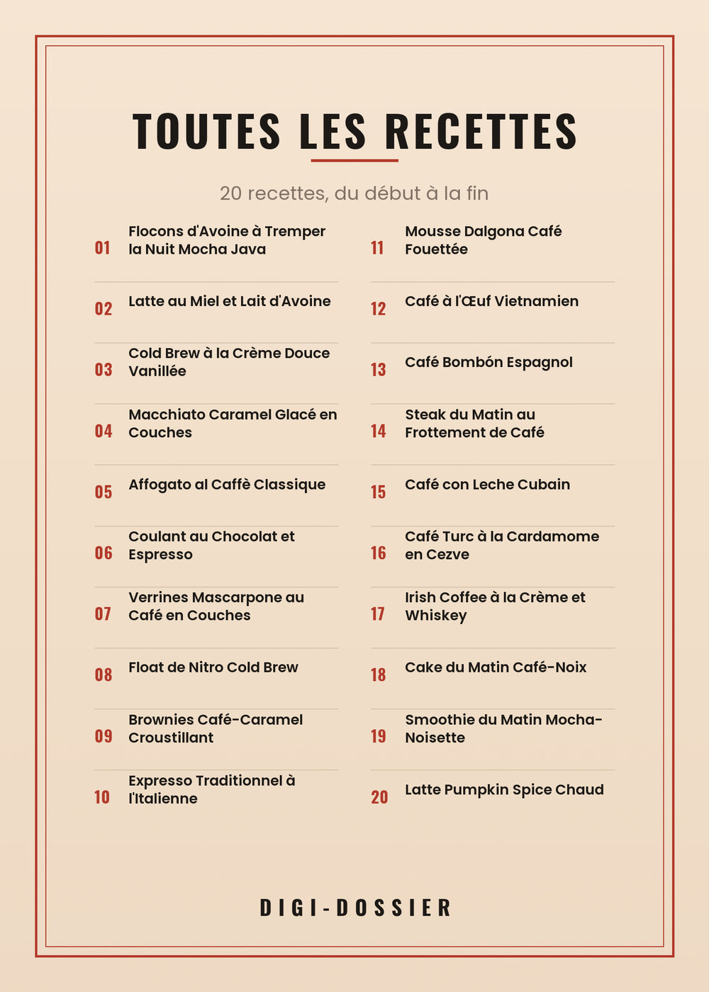 Toutes les recettes de ce livre