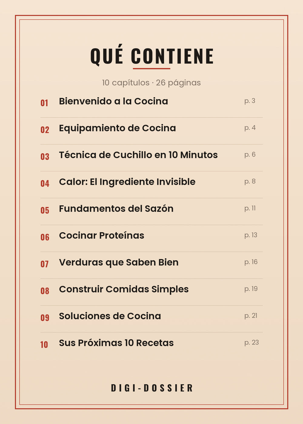 Qué contiene — todos los capítulos