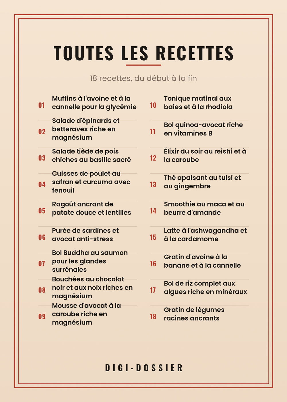 Toutes les recettes de ce livre