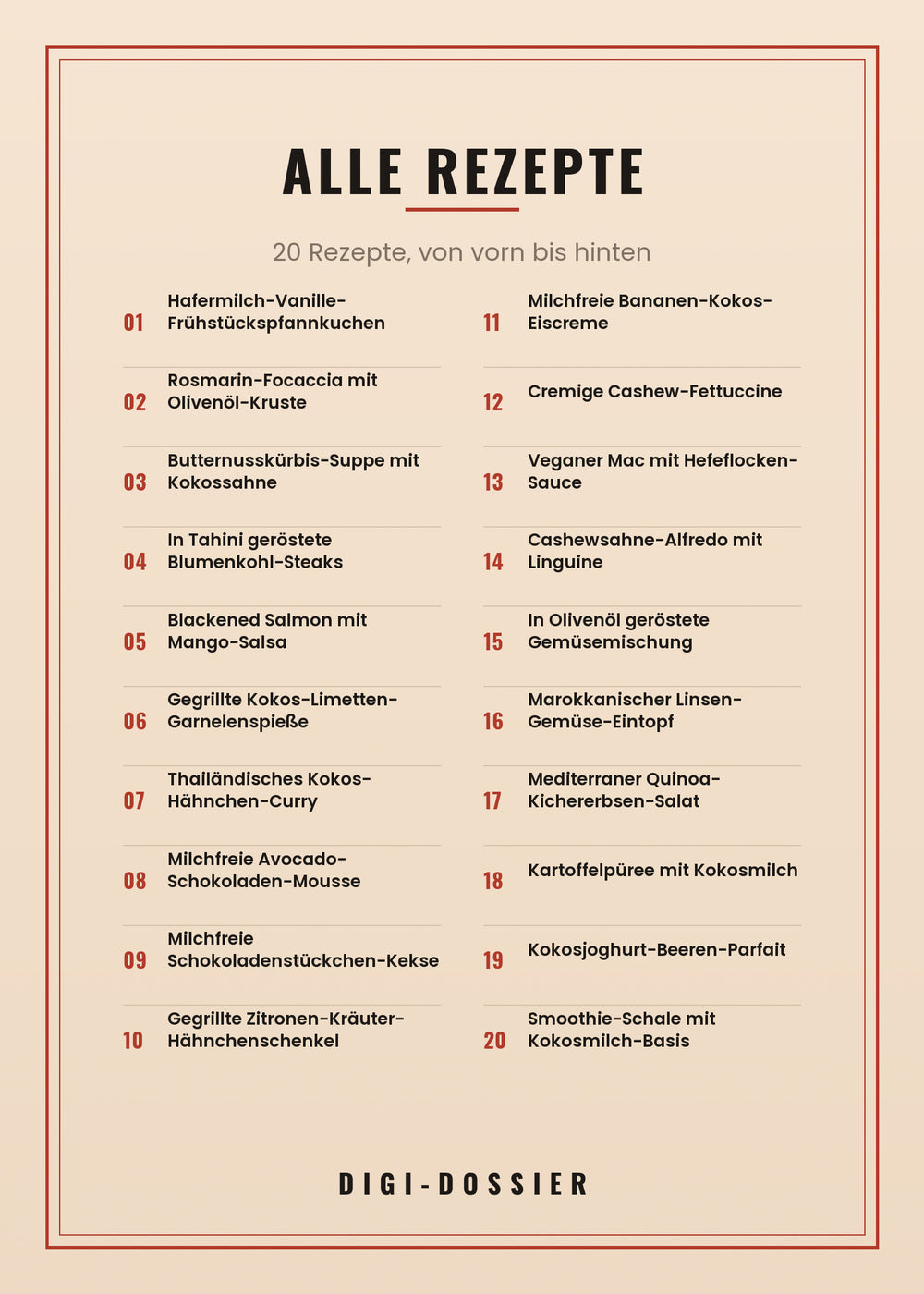 Alle Rezepte in diesem Kochbuch