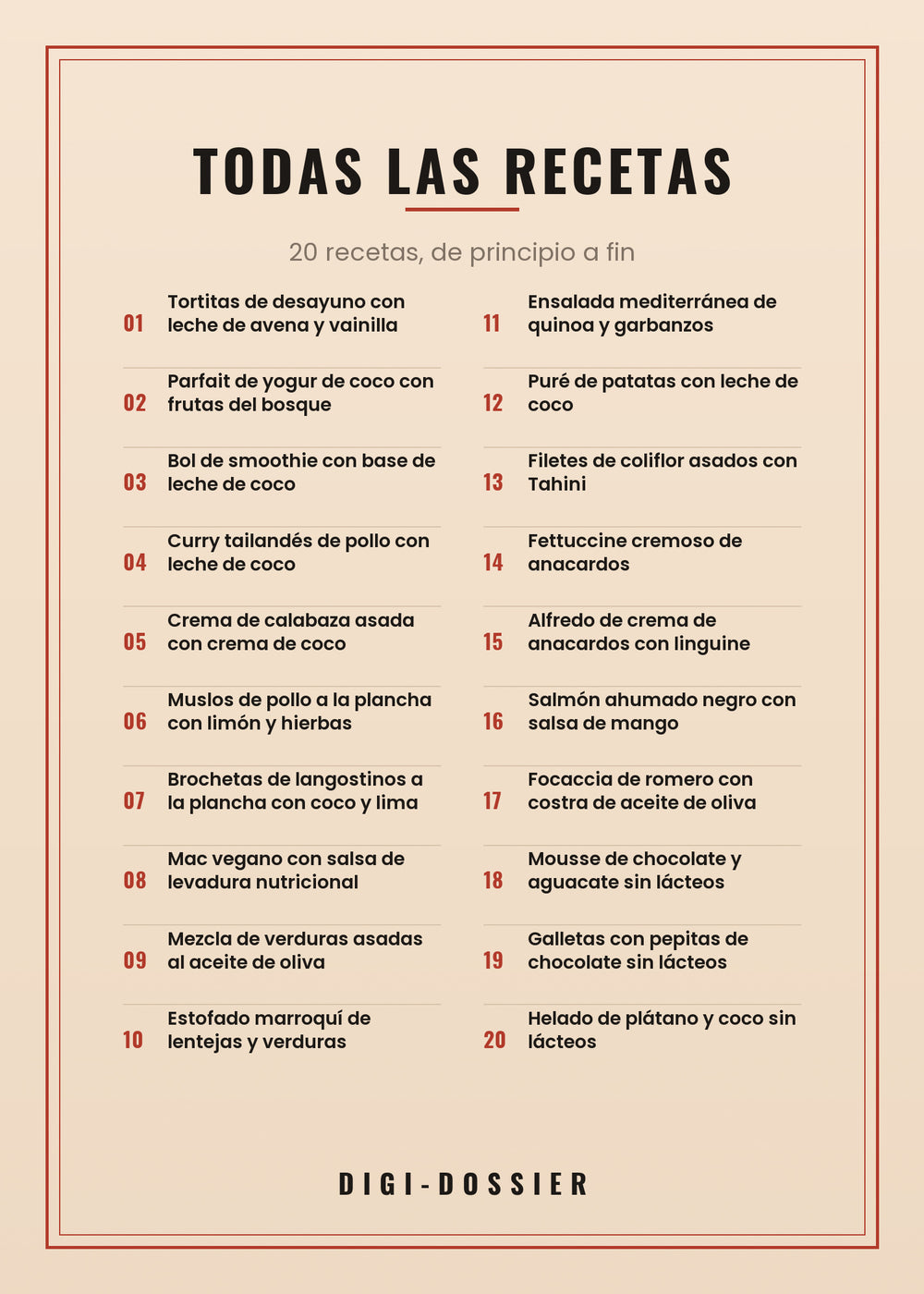 Todas las recetas de este libro