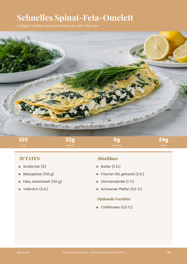 Beispiel-Rezeptseite &mdash; Schnell & Einfach Kochbuch