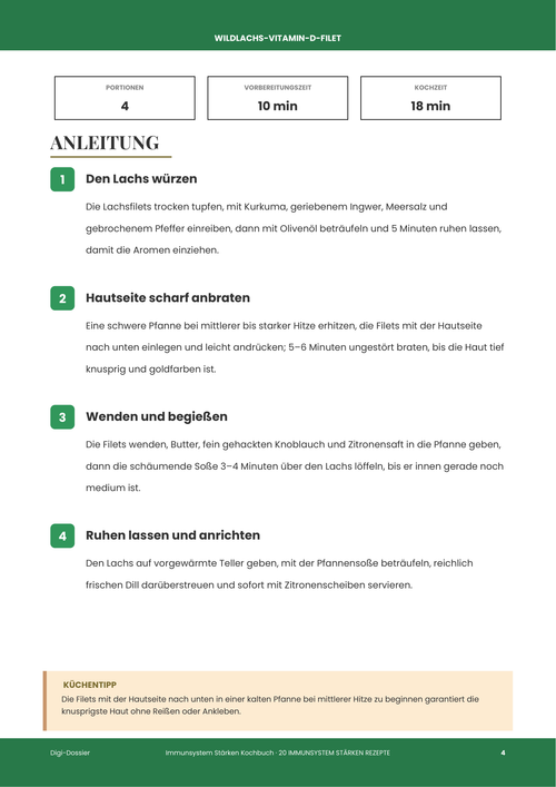 Beispiel-Anleitungsseite &mdash; Wildlachs-Vitamin-D-Filet (mit Kurkuma-Ingwer-Kruste)