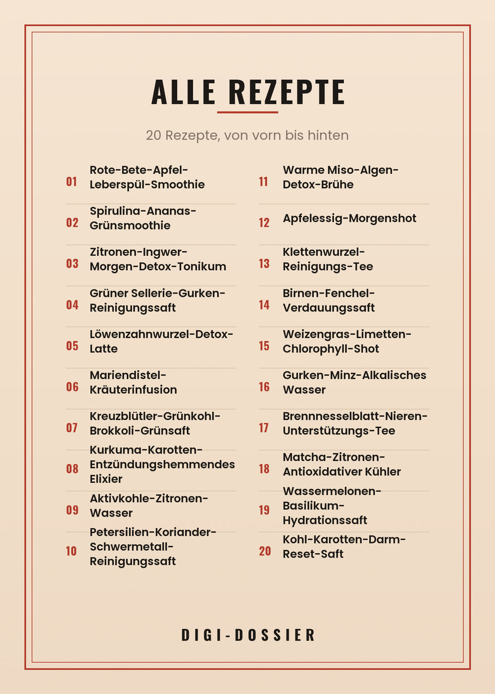 Alle Rezepte in diesem Kochbuch
