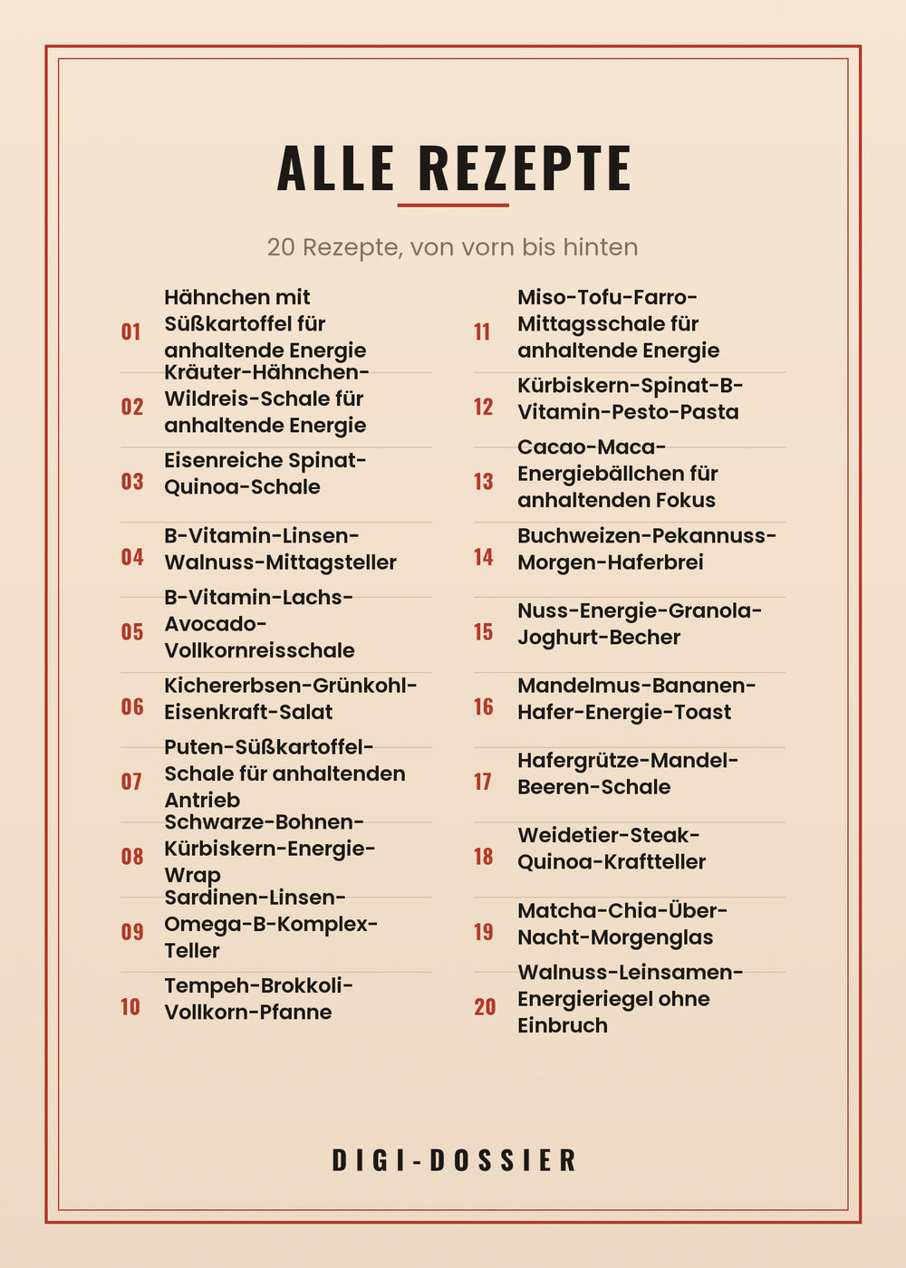 Alle Rezepte in diesem Kochbuch