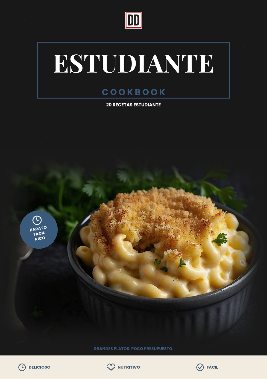 Libro de cocina para estudiantes