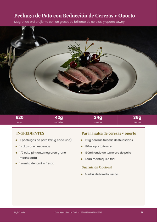 Página de receta de muestra &mdash; Recetario Noche de Cita
