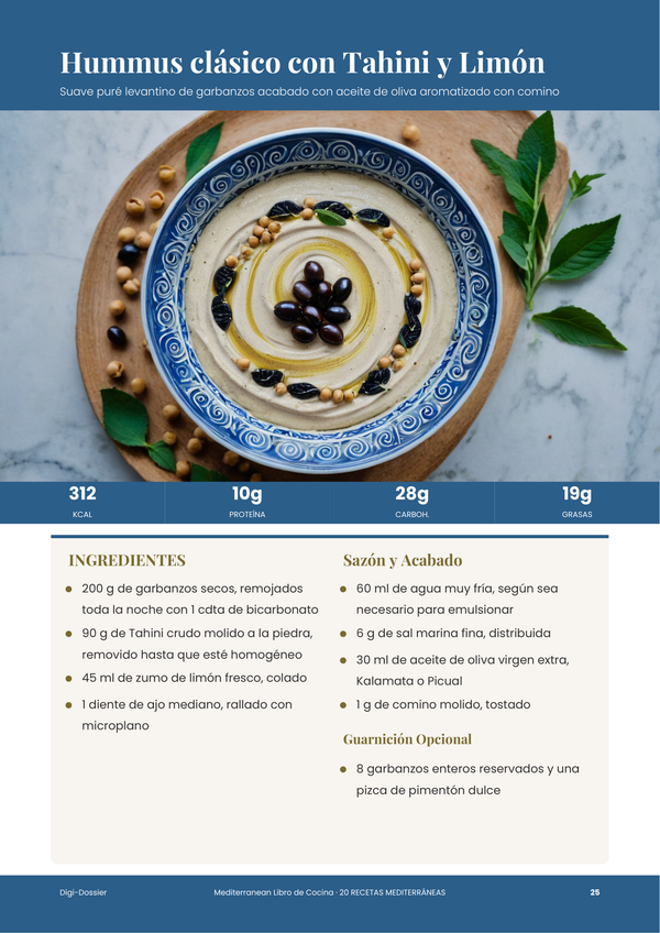 Página de receta de muestra &mdash; Mediterráneo