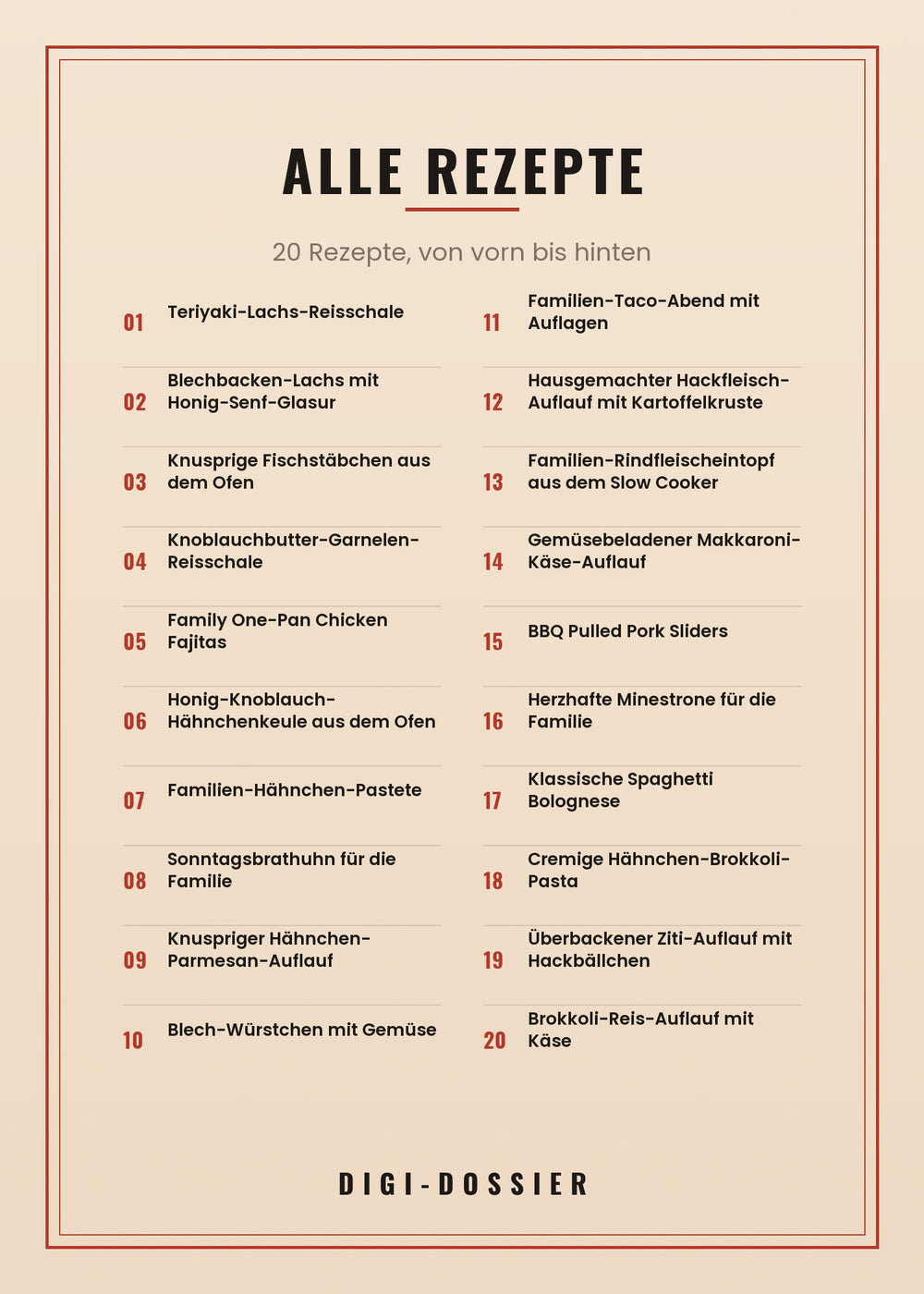 Alle Rezepte in diesem Kochbuch