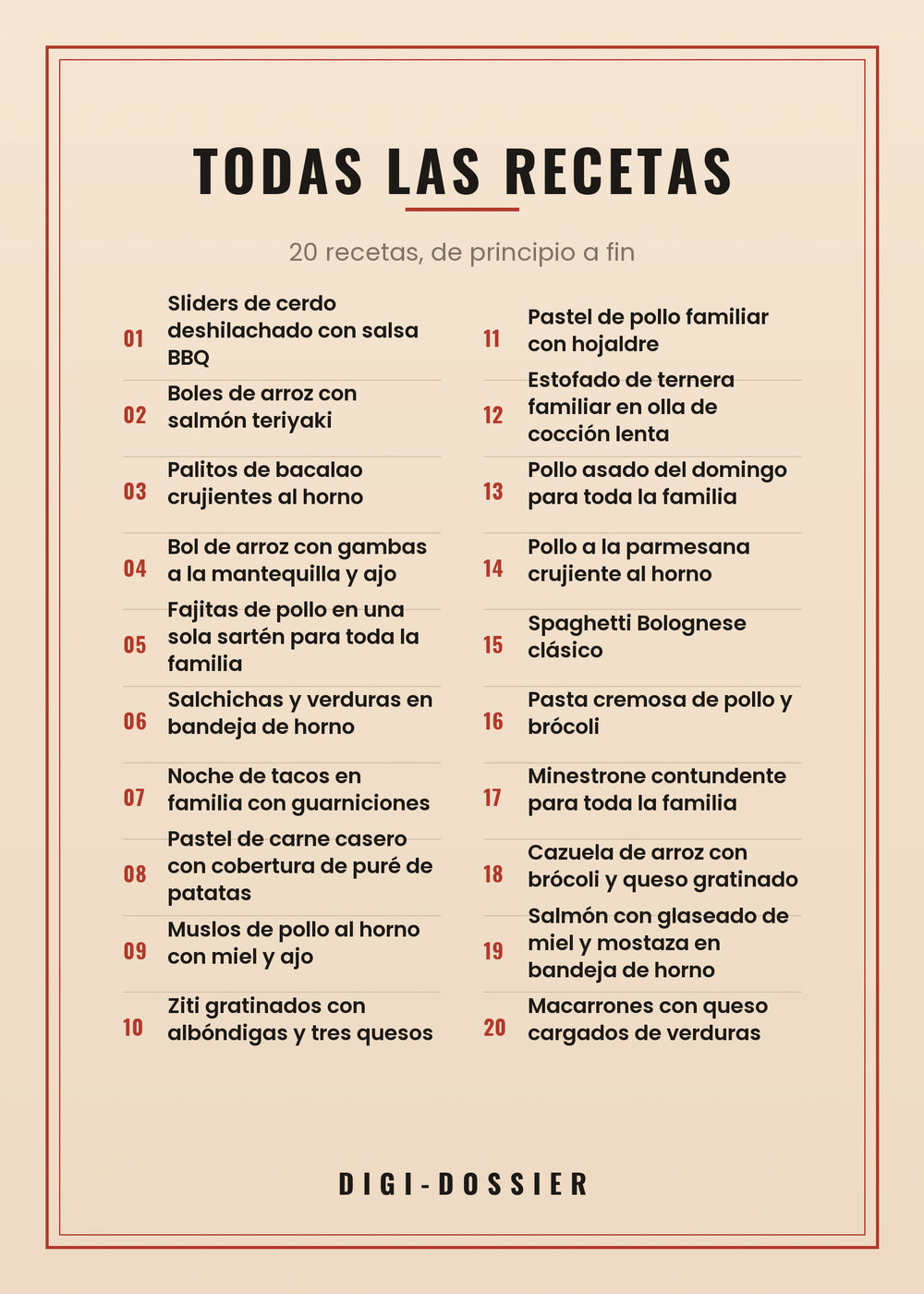 Todas las recetas de este libro