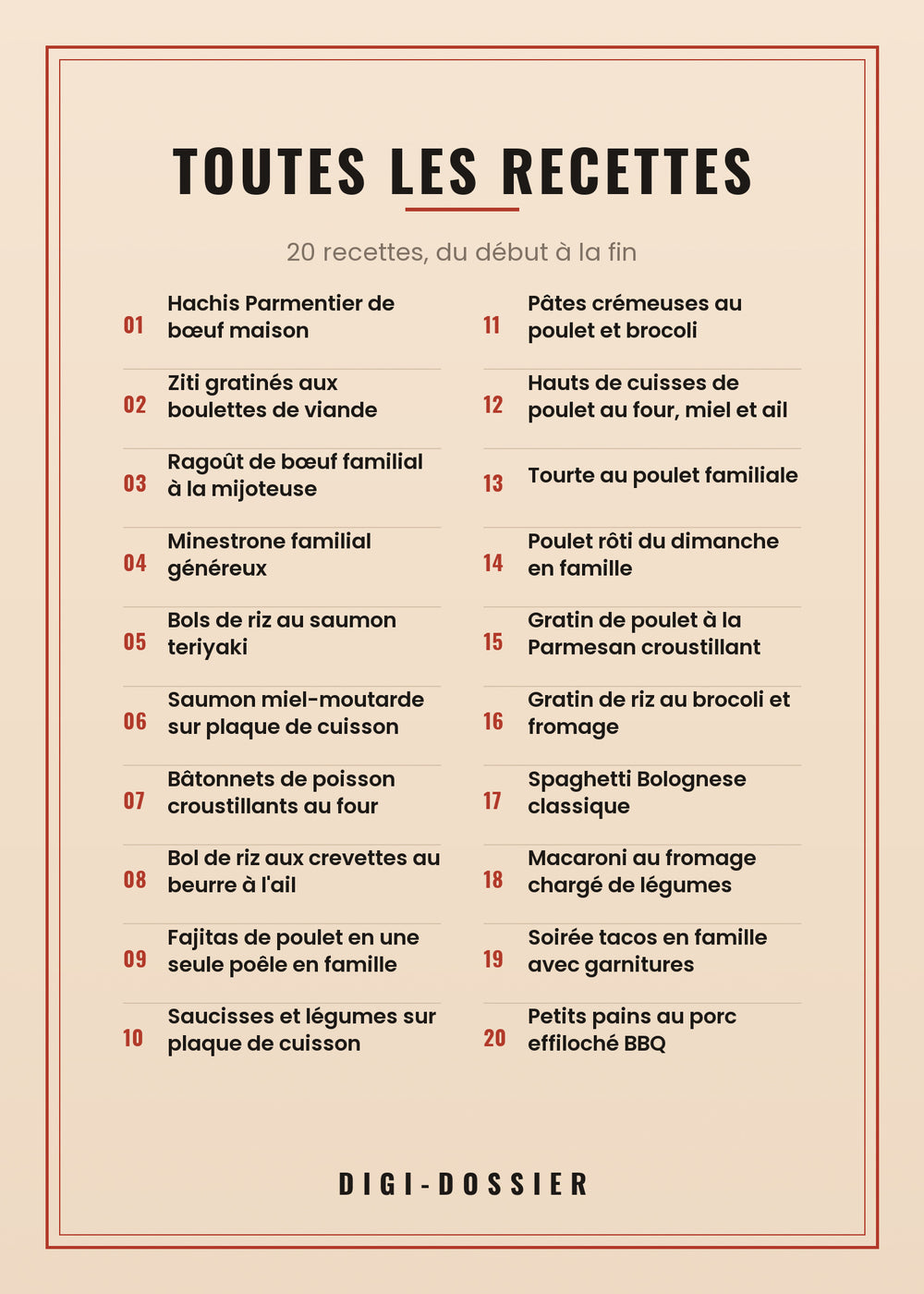 Toutes les recettes de ce livre