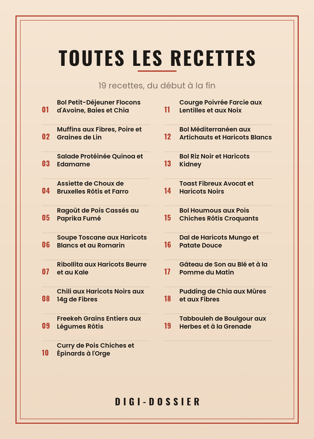 Toutes les recettes de ce livre