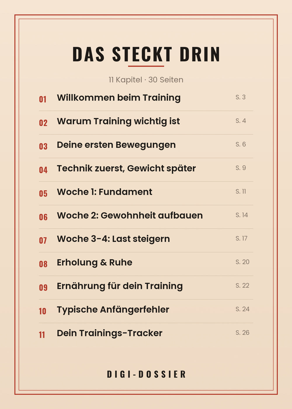 Das steckt drin — alle Kapitel