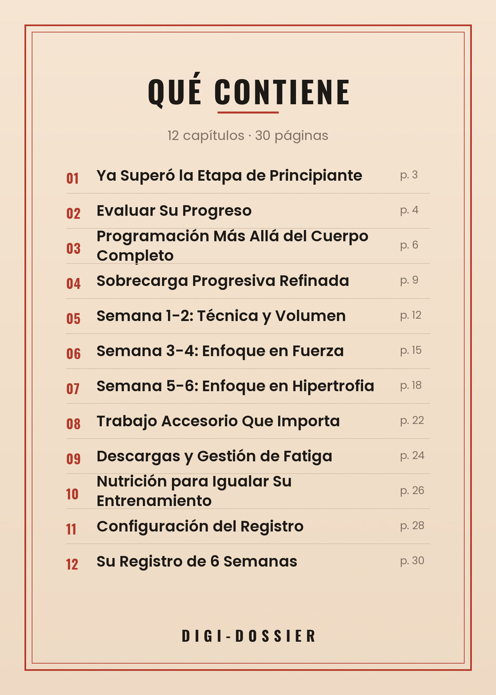 Qué contiene — todos los capítulos