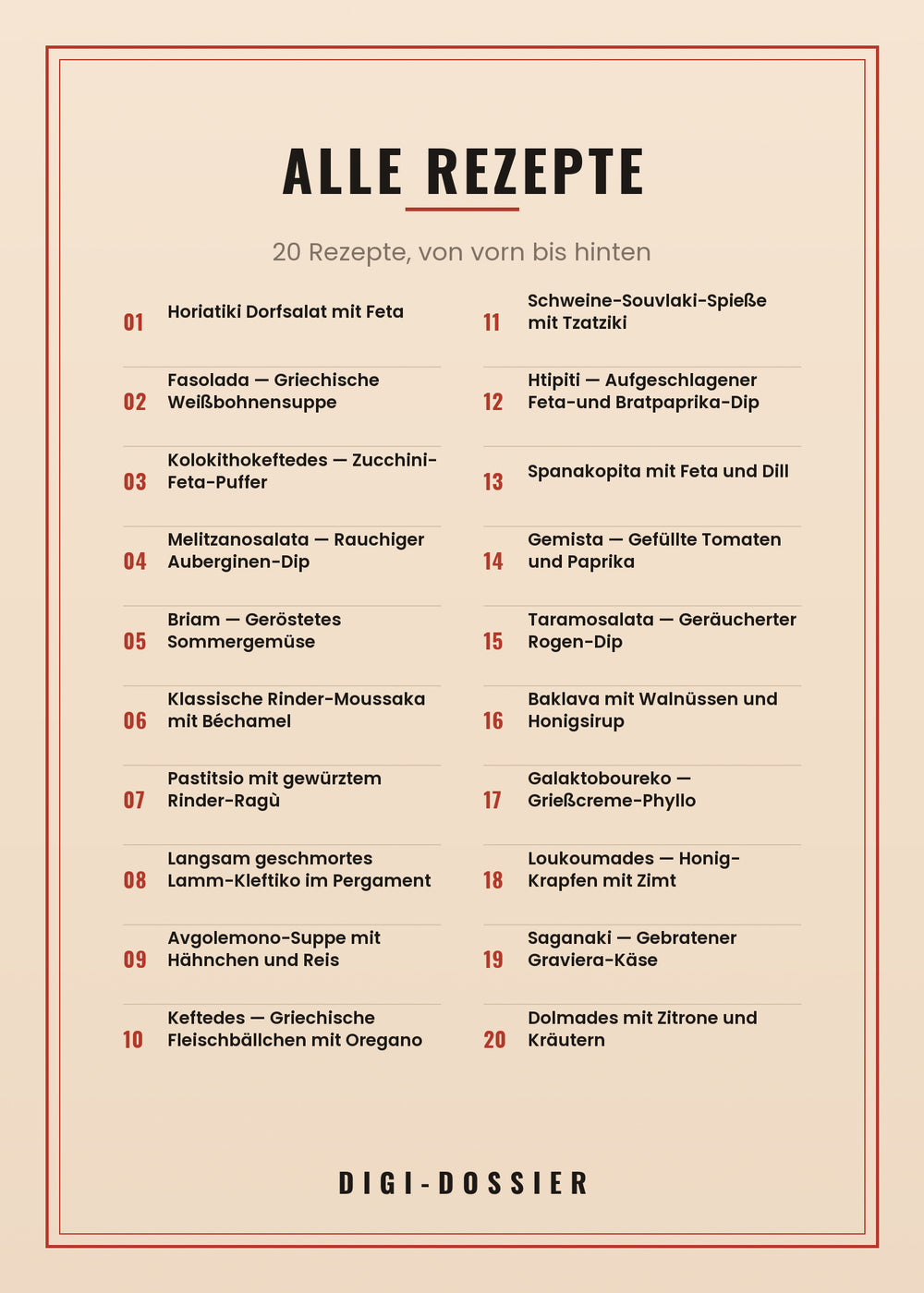 Alle Rezepte in diesem Kochbuch