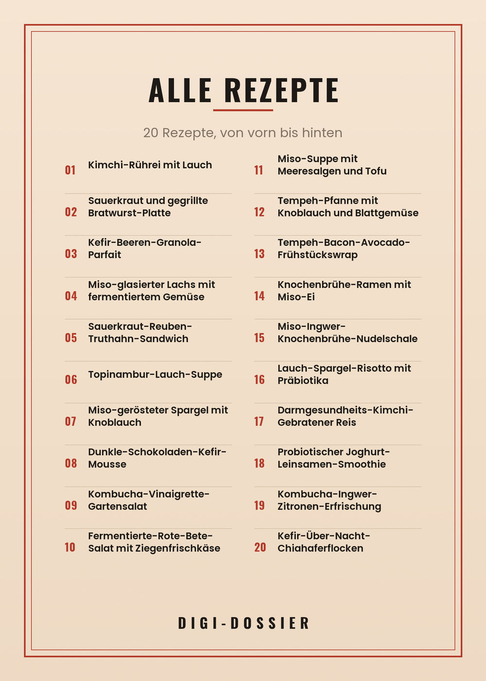 Alle Rezepte in diesem Kochbuch