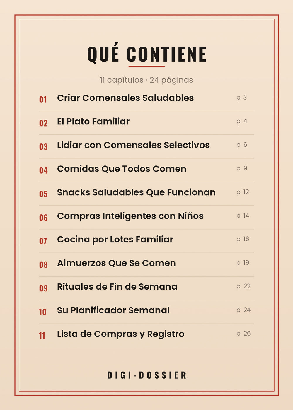 Qué contiene — todos los capítulos