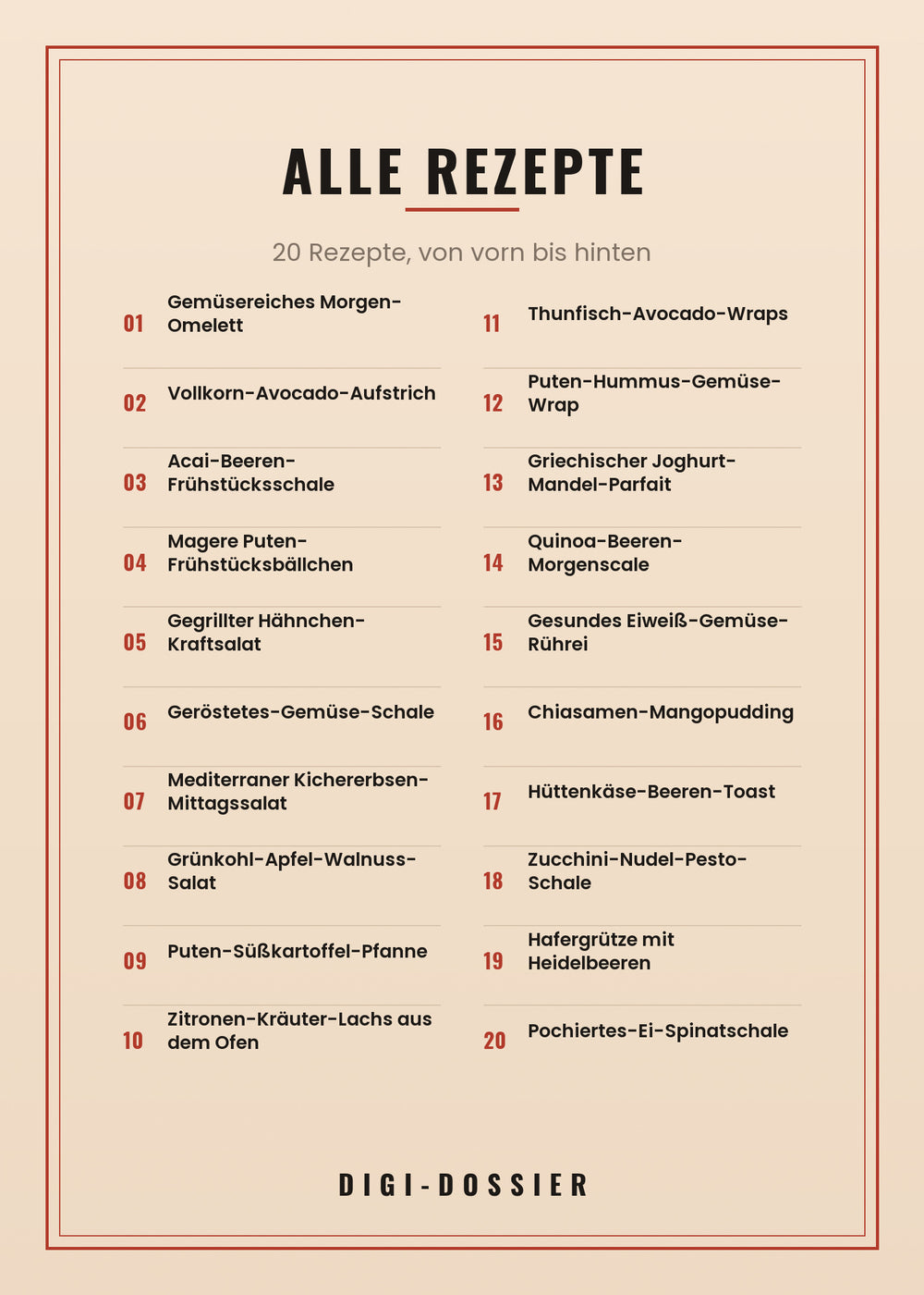 Alle Rezepte in diesem Kochbuch