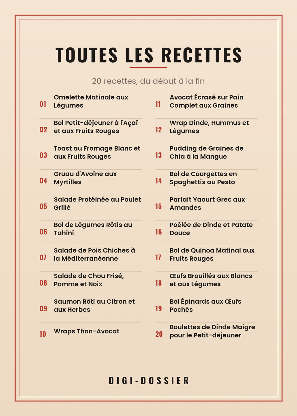 Toutes les recettes de ce livre