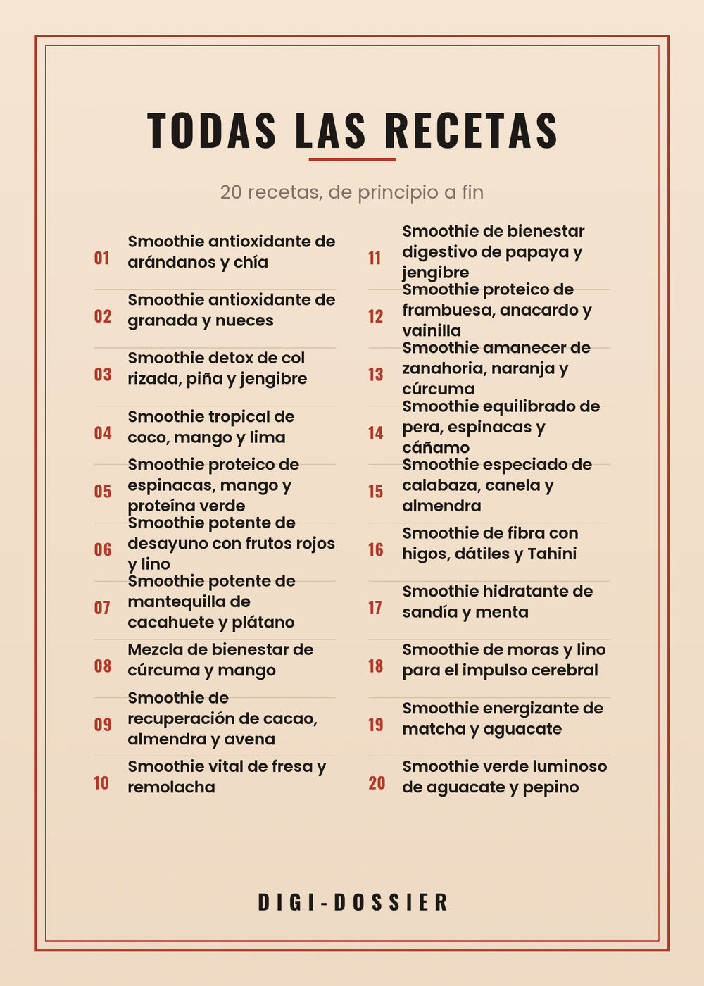 Todas las recetas de este libro
