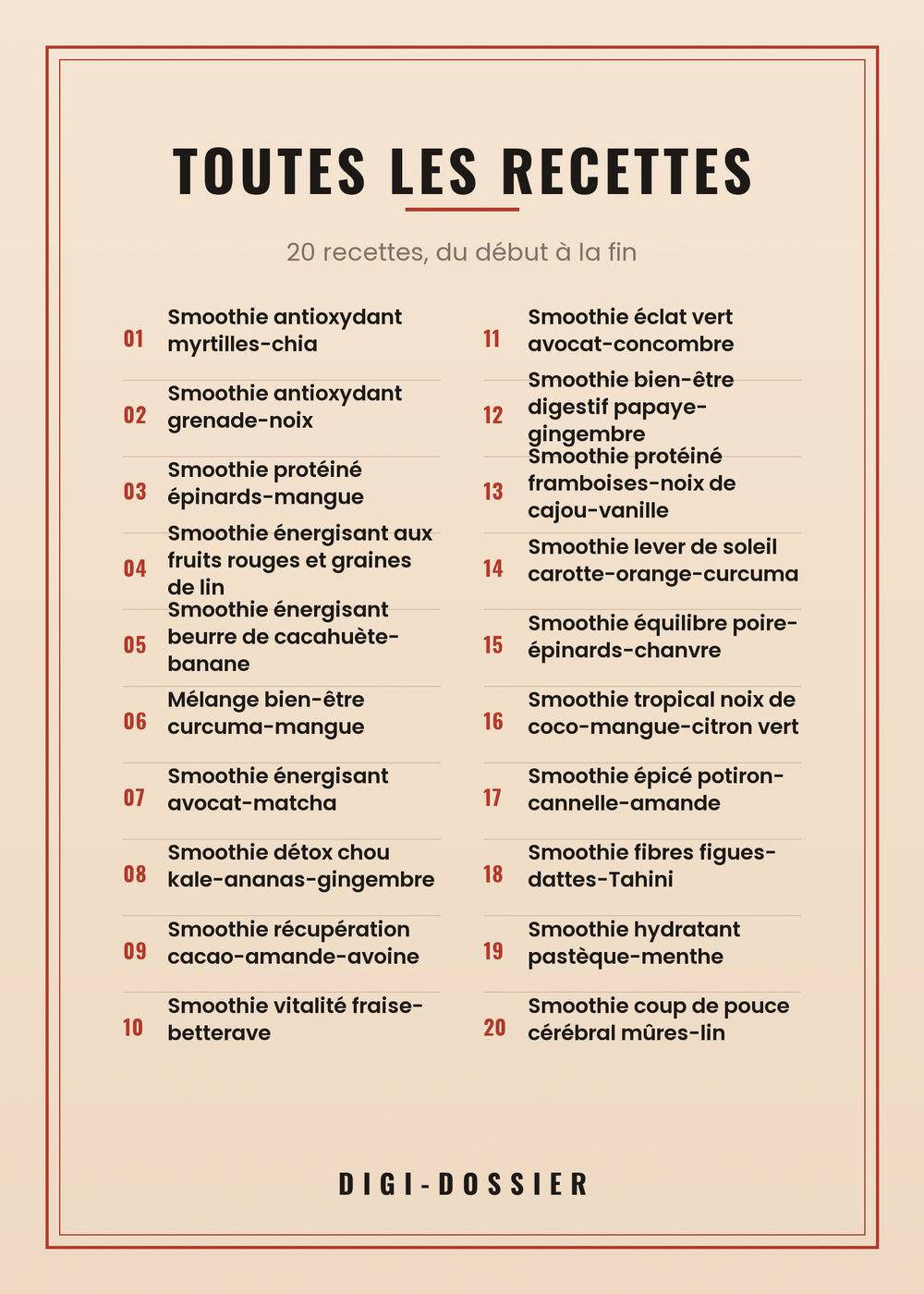 Toutes les recettes de ce livre