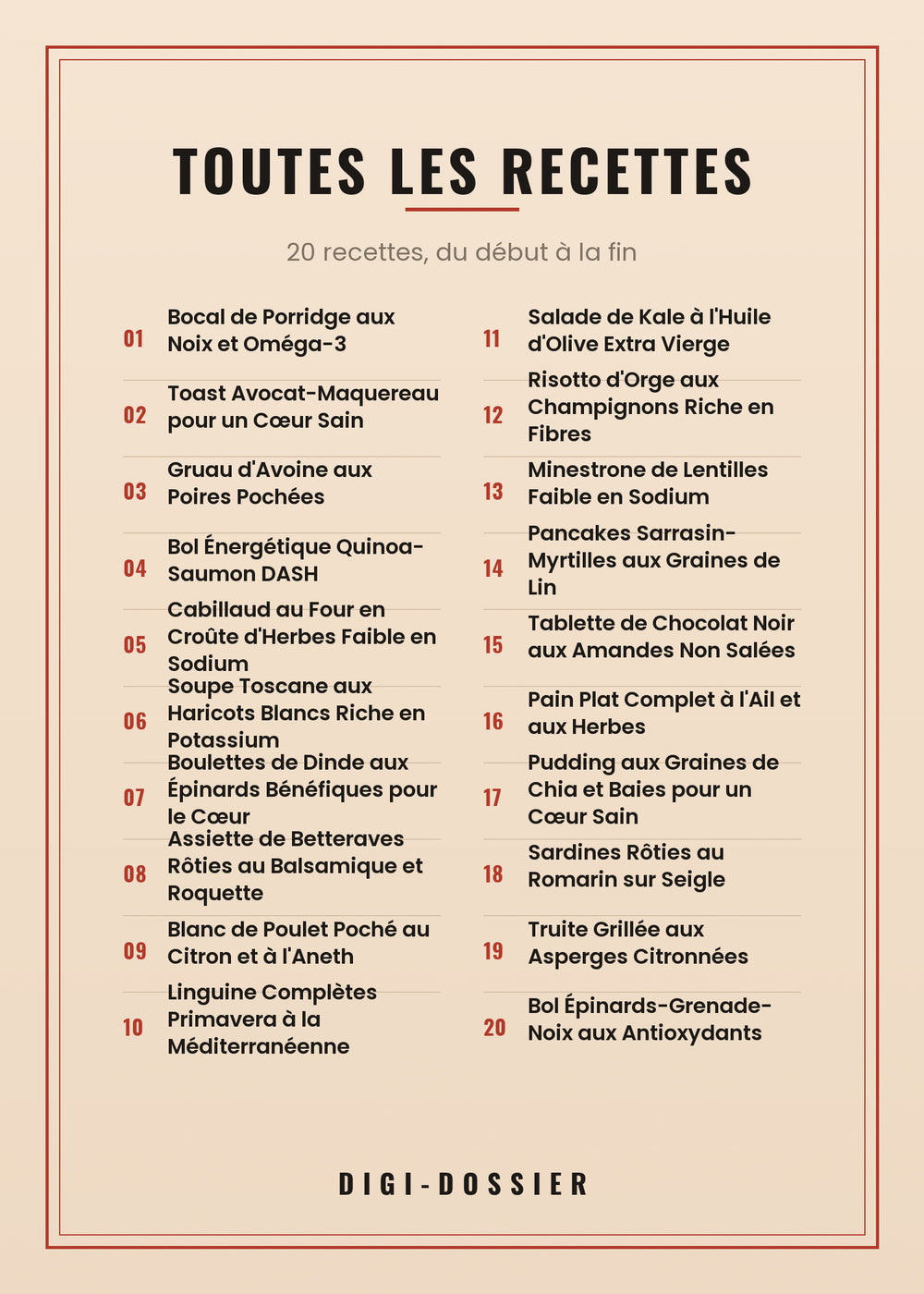 Toutes les recettes de ce livre