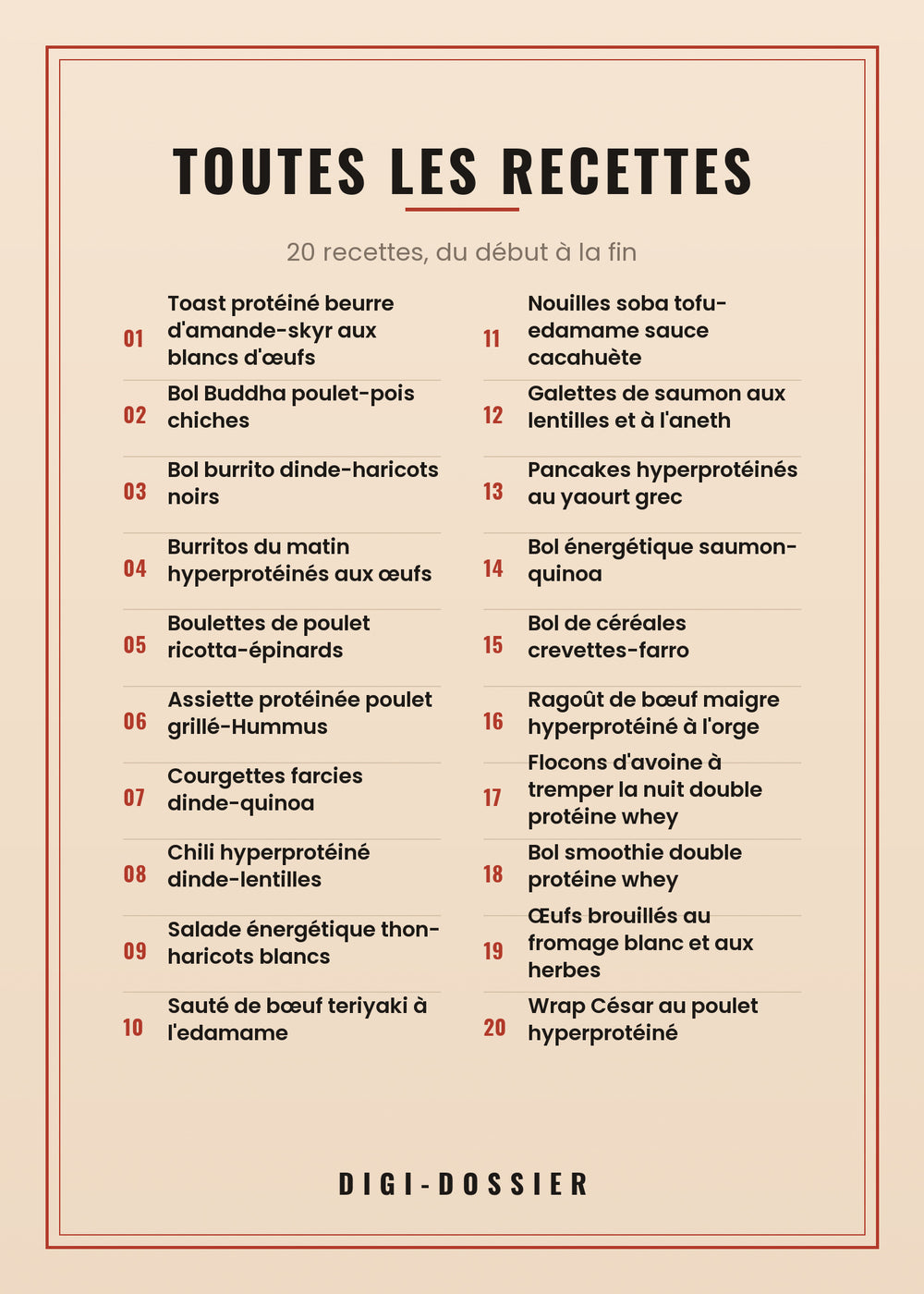 Toutes les recettes de ce livre