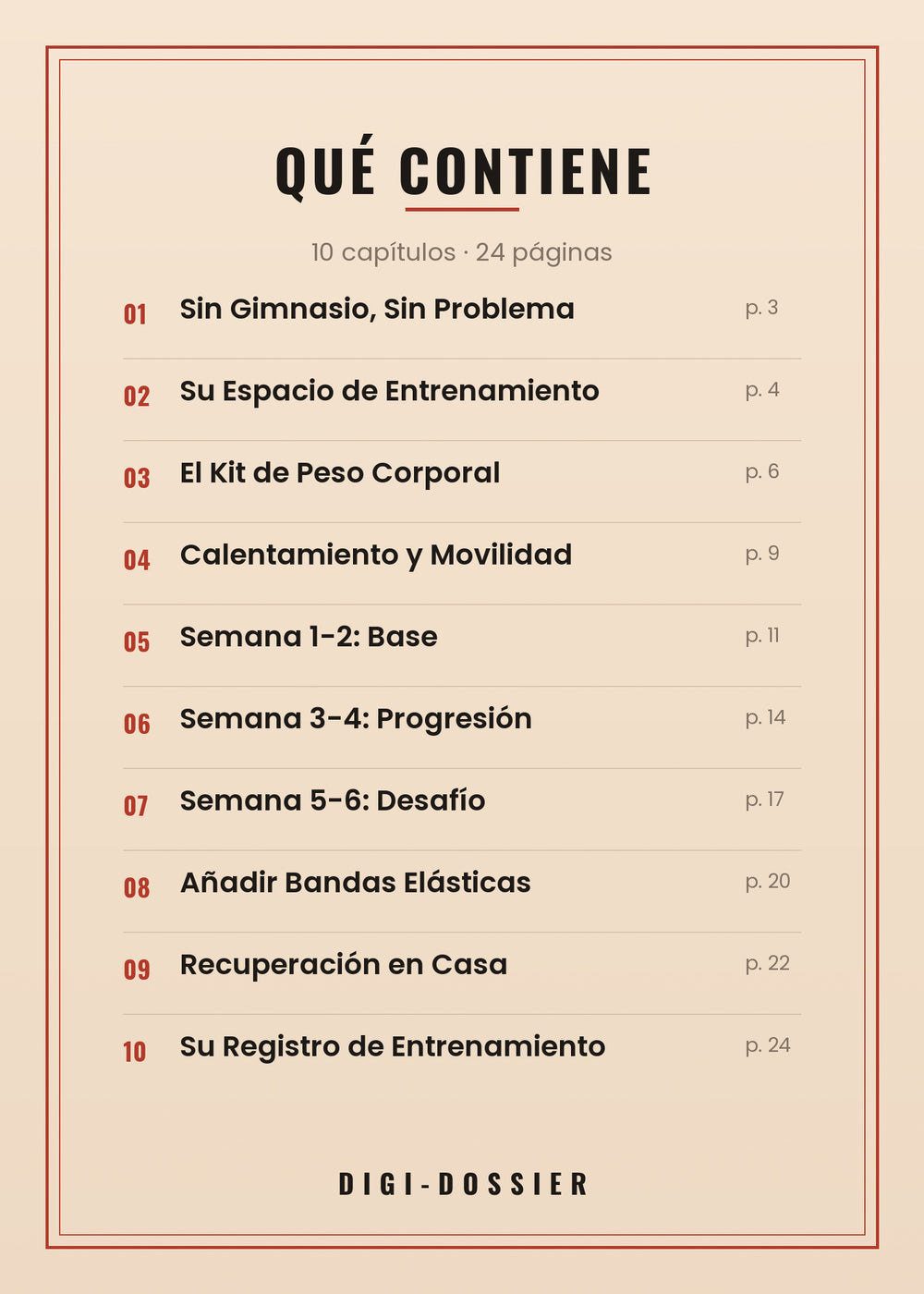 Qué contiene — todos los capítulos