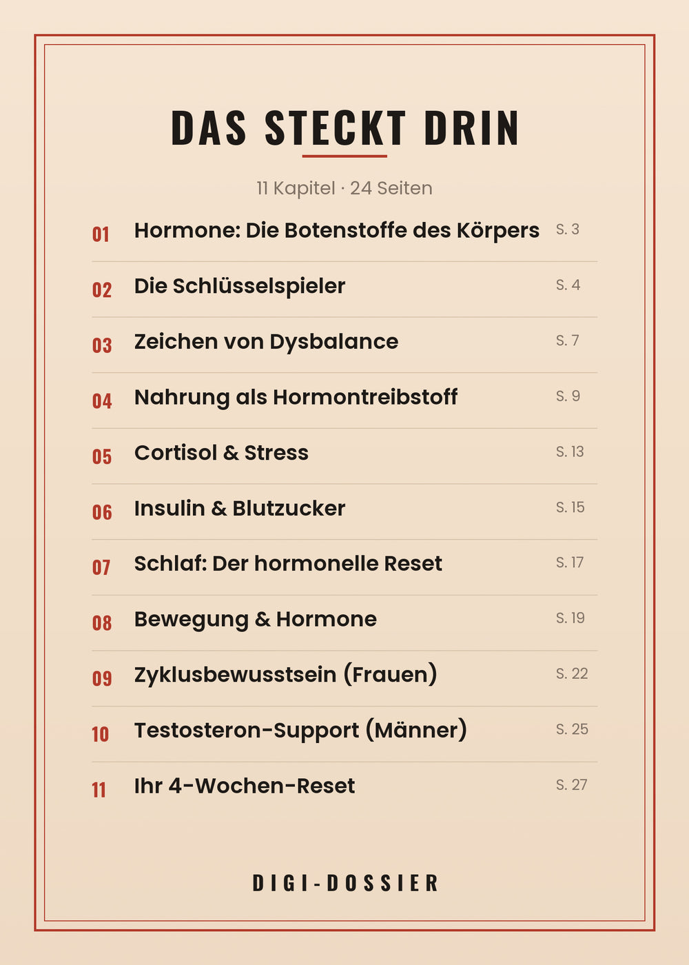 Das steckt drin — alle Kapitel